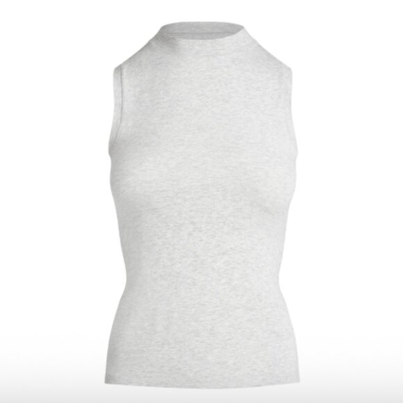 SKIMS Women's Grey Mock Neck Tank Top - Size M/L - Picture 1 of 7